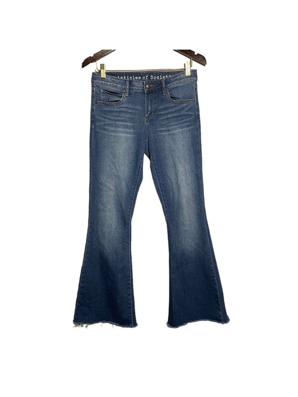 Articles of Society Flared Jeans Women Size 26 Wide Leg Bell Disco Retro Hippie